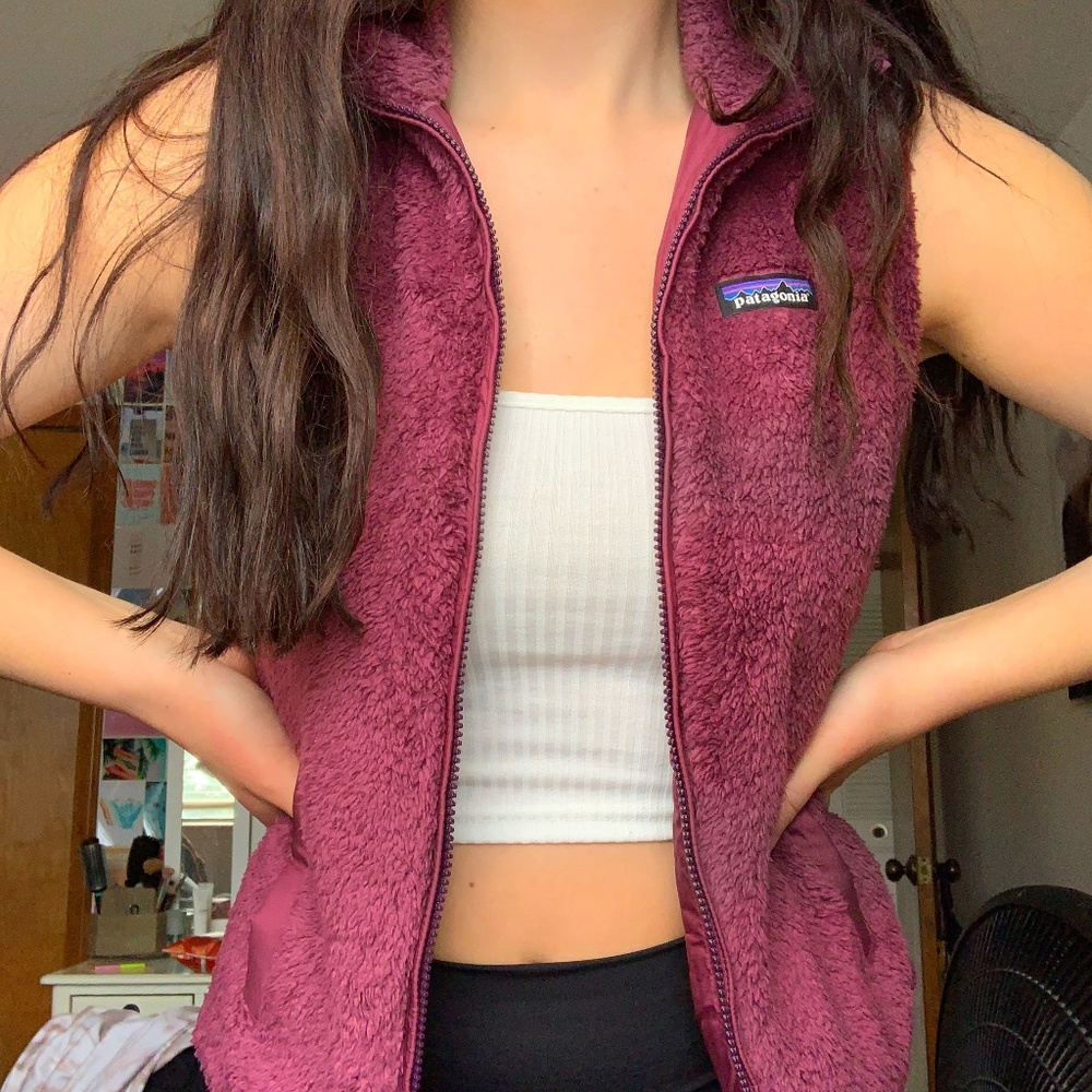 Purple Patagonia Vest with Pockets